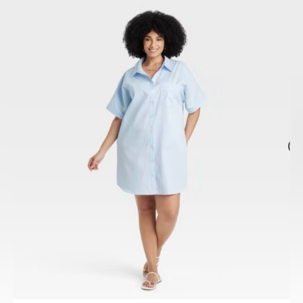 Woven Mini Shirtdress - A New Day